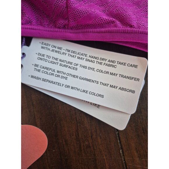 Yitty Hot Mesh Plunge Bralette S In Viva Magenta - Picture 5 of 6